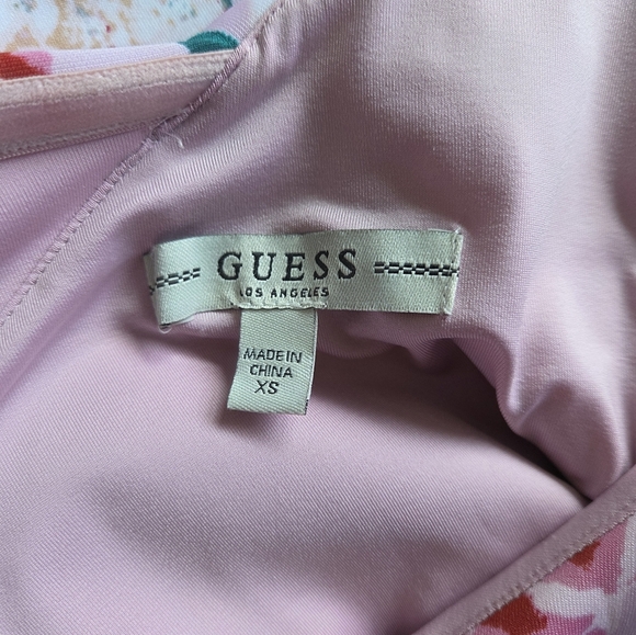 Floral Off-Shoulder Guess Pink Dress - Picture 3 of 9